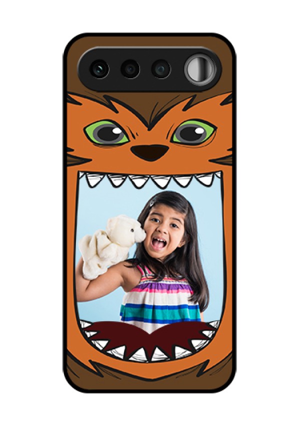 Realme 16 5G Custom Glass Phone Case - Owl Monster Back Case Design