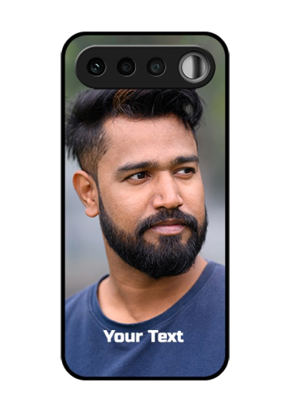 Realme 16 5G Custom Glass Phone Case - Photo With Text Design