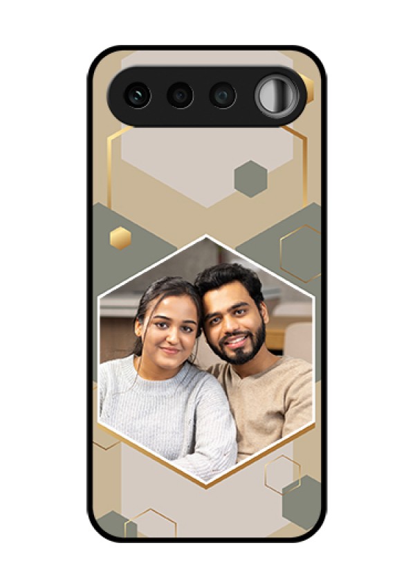 Realme 16 5G Custom Glass Phone Case - Stylish Hexagon Pattern Design