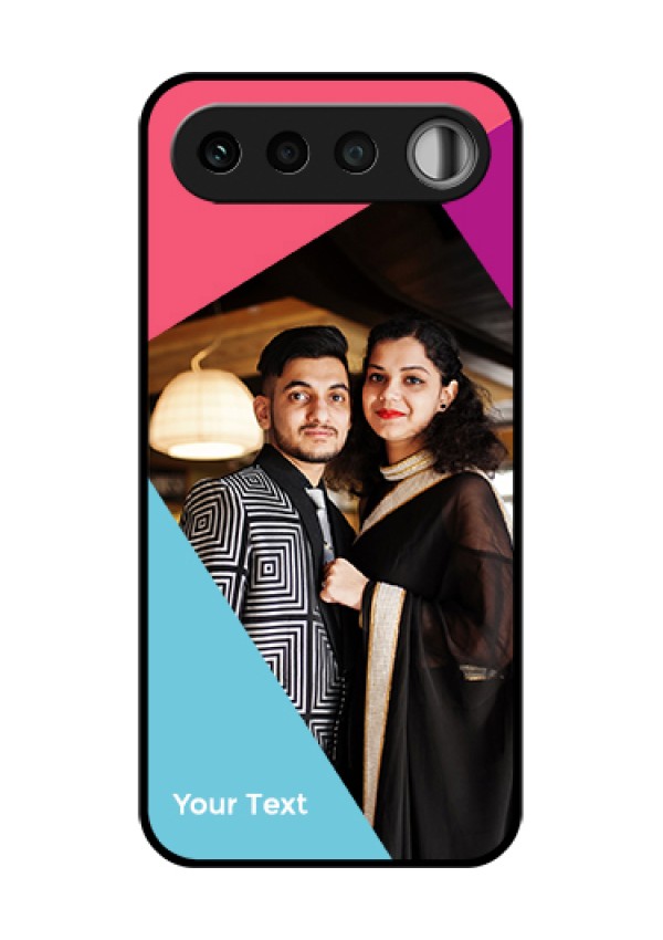 Realme 16 5G Custom Glass Phone Case - Stacked Triple Colour Design
