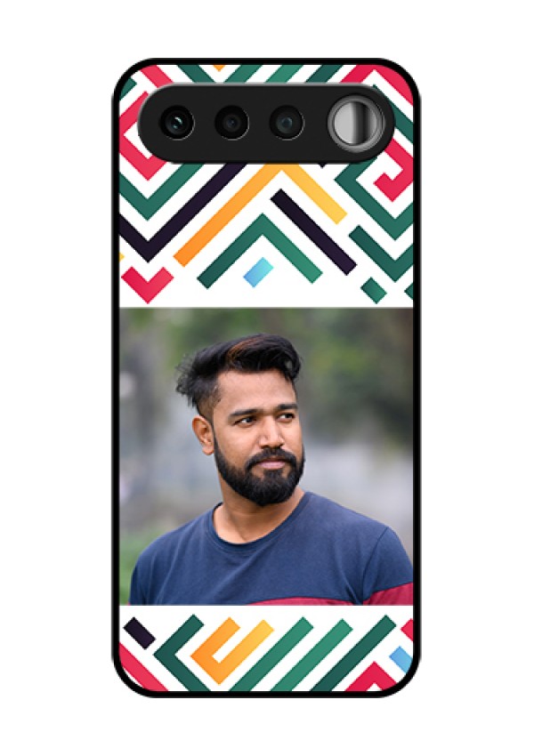 Realme 16 5G Custom Glass Phone Case - Colorful Maze Pattern Design