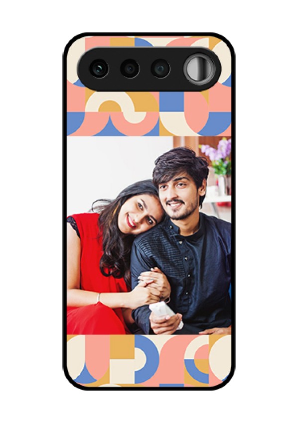Realme 16 5G Custom Glass Phone Case - Semi - Circle Maze Pattern Design