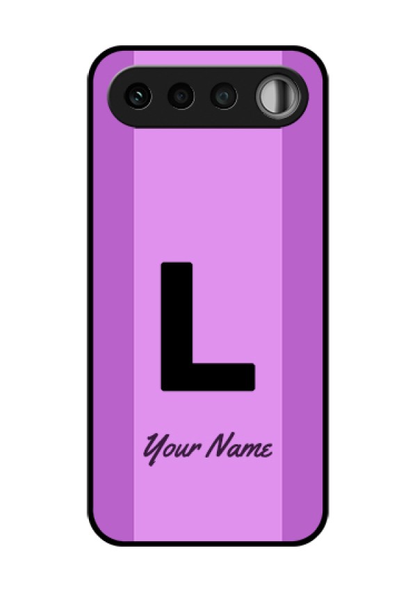 Realme 16 5G Custom Glass Phone Case - Tricolor Custom Text Design