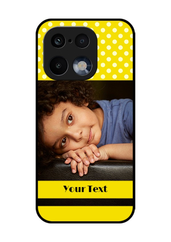 Realme 16 Pro 5G Custom Glass Phone Case - Bright Yellow Case Design
