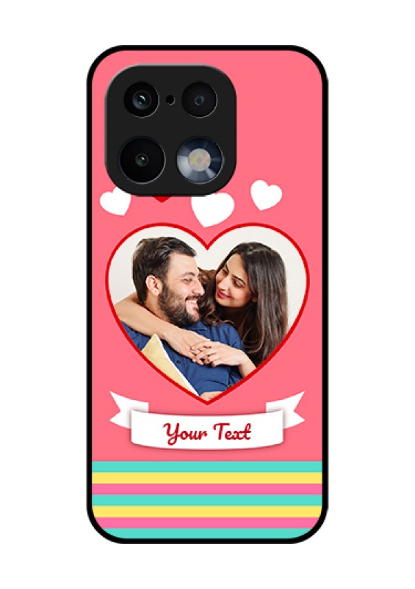 Realme 16 Pro 5G Custom Glass Phone Case - Love Shapes Doodle Design