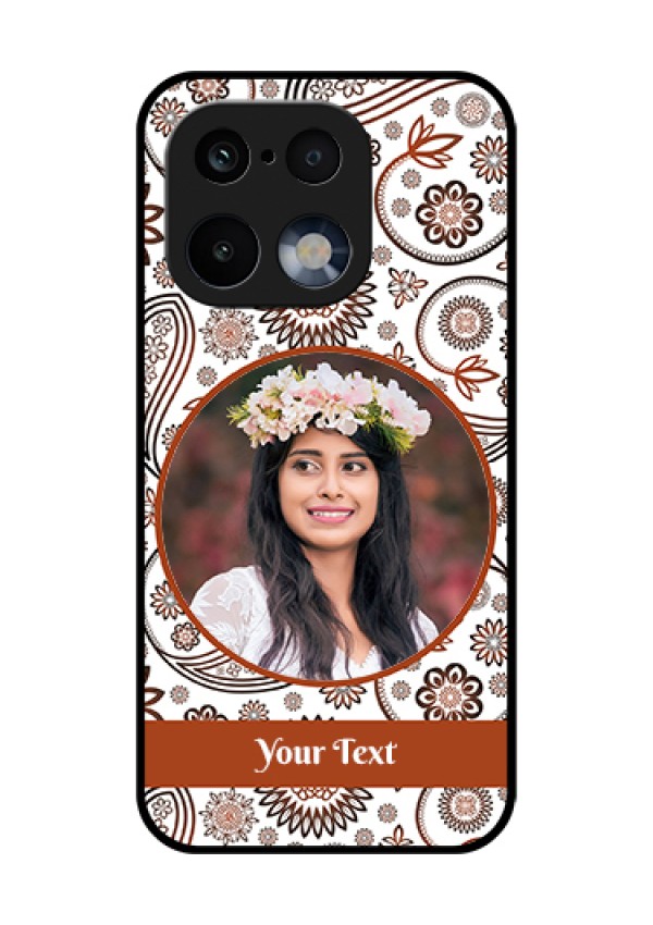 Realme 16 Pro 5G Custom Glass Phone Case - Abstract Flower Design