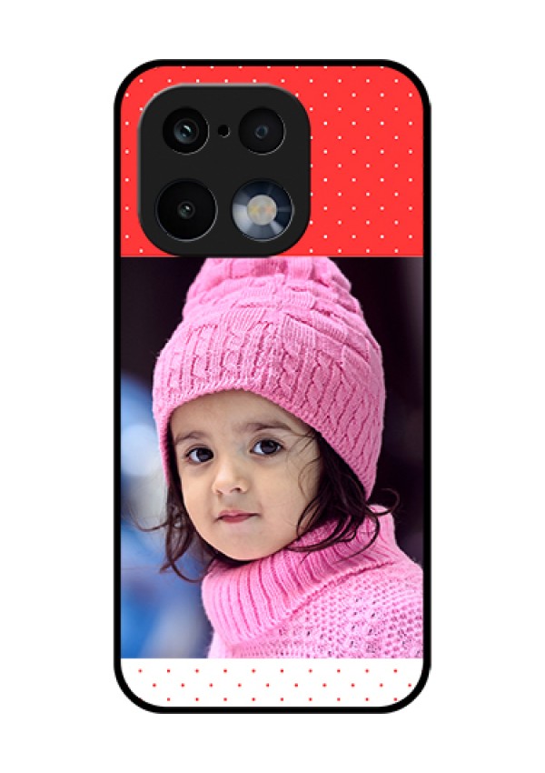 Realme 16 Pro 5G Custom Glass Phone Case - Red Pattern Design