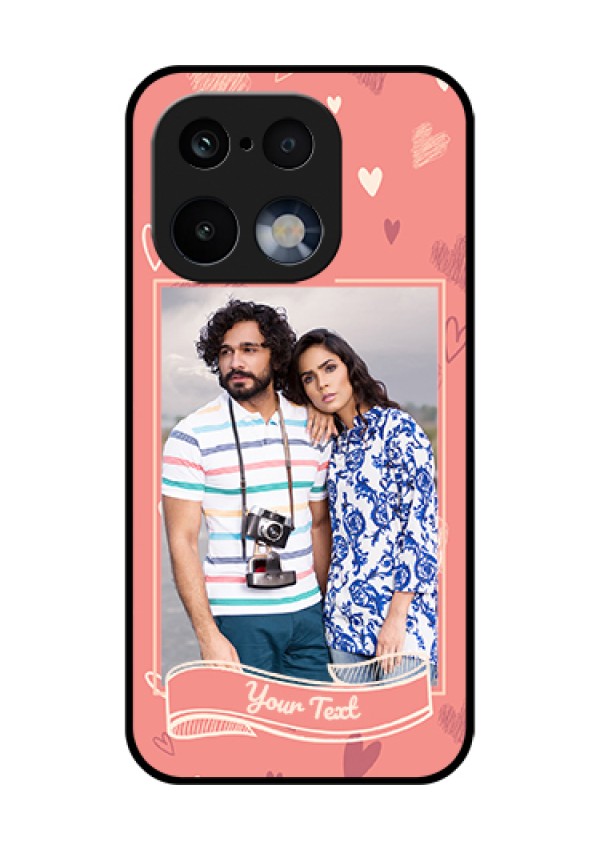 Realme 16 Pro 5G Custom Glass Phone Case - Love Doodle Art Design