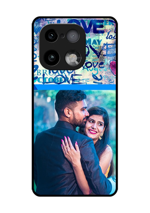 Realme 16 Pro Plus 5G Custom Glass Phone Case - Colorful Love Design