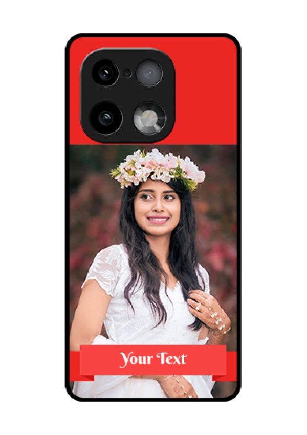 Realme 16 Pro Plus 5G Custom Glass Phone Case - Simple Red Color Design