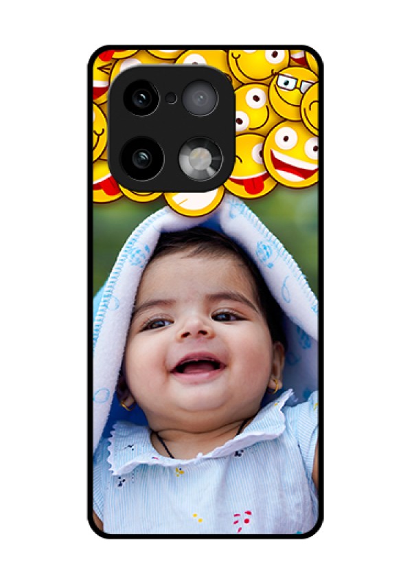 Realme 16 Pro Plus 5G Custom Glass Phone Case - With Smiley Emoji Design