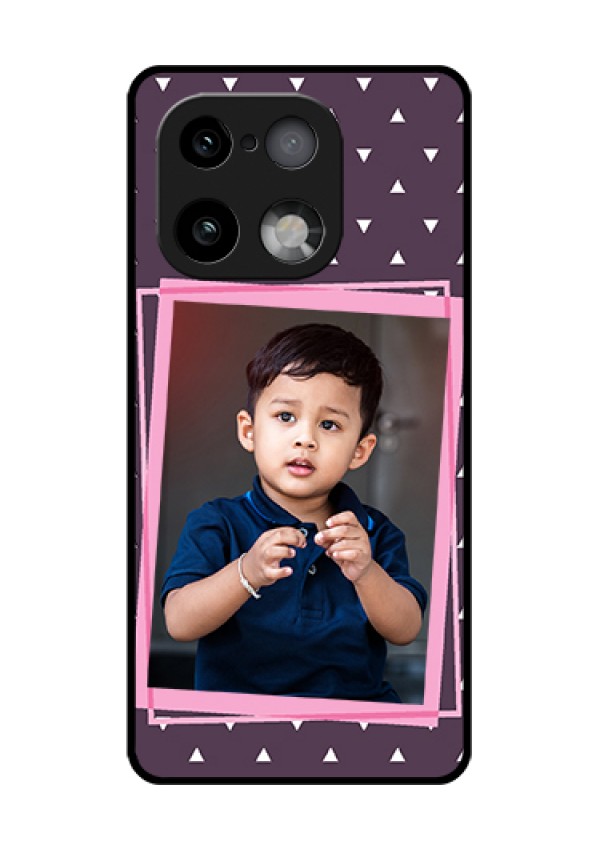 Realme 16 Pro Plus 5G Custom Glass Phone Case - Triangle Pattern Dotted Design