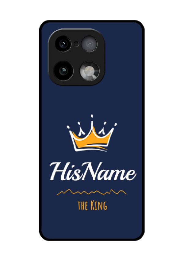 Realme 16 Pro Plus 5G Custom Glass Phone Case - King With Name Design