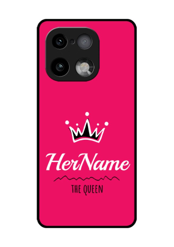 Realme 16 Pro Plus 5G Custom Glass Phone Case - Queen With Name Design