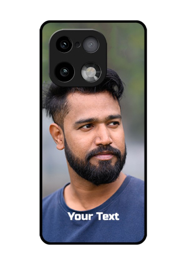 Realme 16 Pro Plus 5G Custom Glass Phone Case - Photo With Text Design