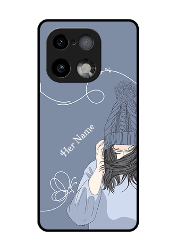 Realme 16 Pro Plus 5G Custom Glass Phone Case - Girl In Winter Outfit Design