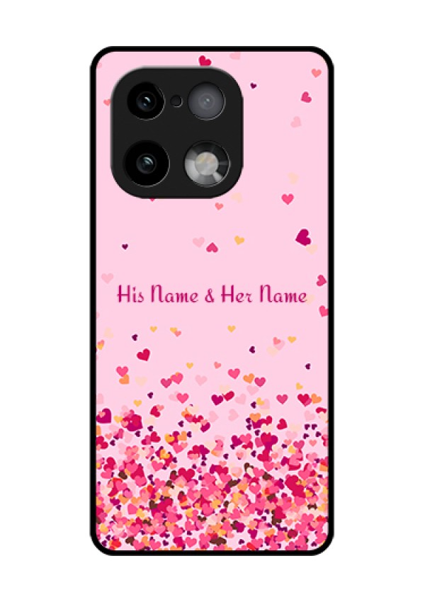 Realme 16 Pro Plus 5G Custom Glass Phone Case - Floating Hearts Design