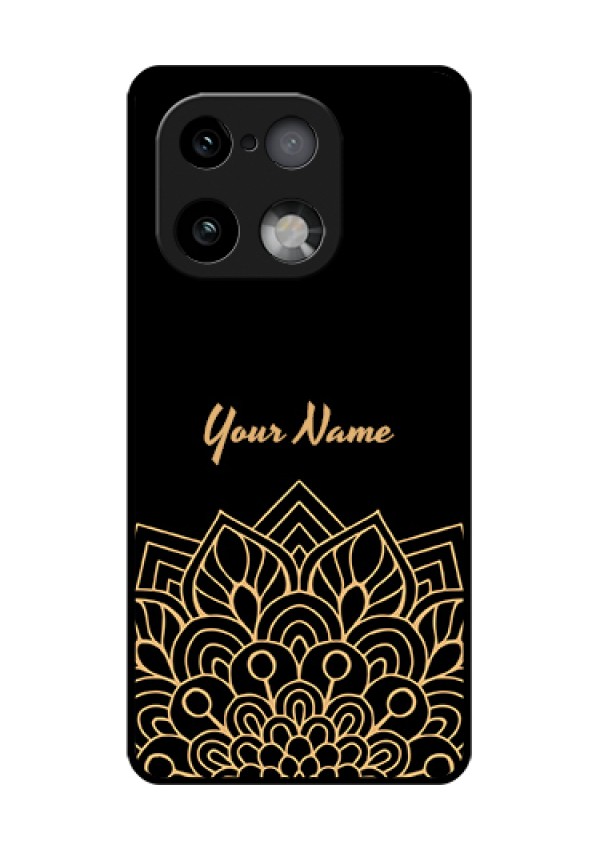 Realme 16 Pro Plus 5G Custom Glass Phone Case - Golden Mandala Design