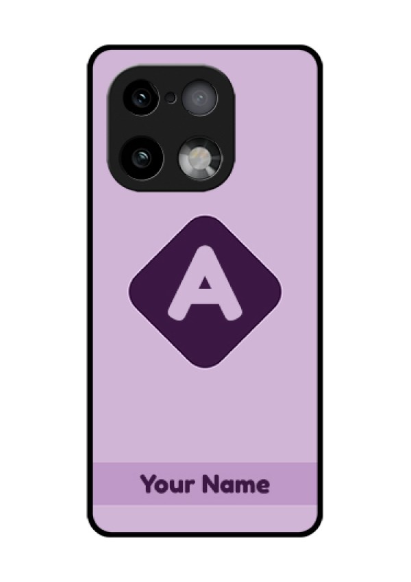 Realme 16 Pro Plus 5G Custom Glass Phone Case - Custom Letter In Curved Badge Design