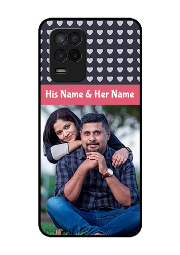 Realme 8 5G Custom Glass Mobile Case - Love Symbols Design