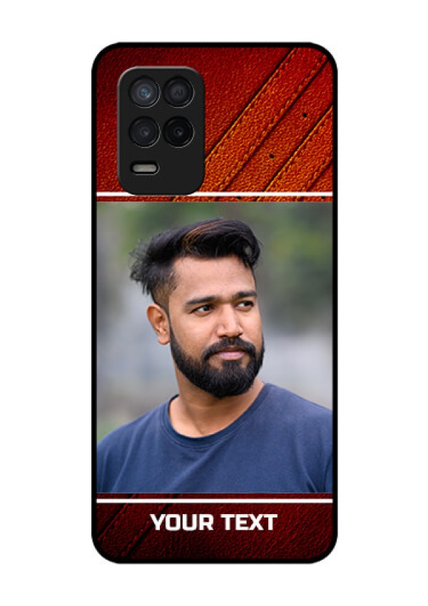 Realme 8 5G Personalized Glass Phone Case - Leather Phone Case Design