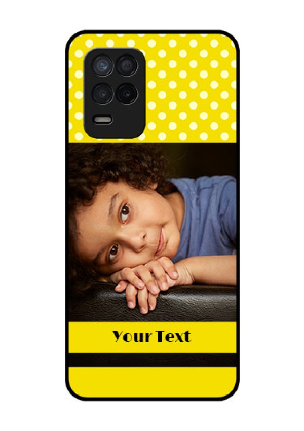 Realme 8 5G Custom Glass Phone Case - Bright Yellow Case Design