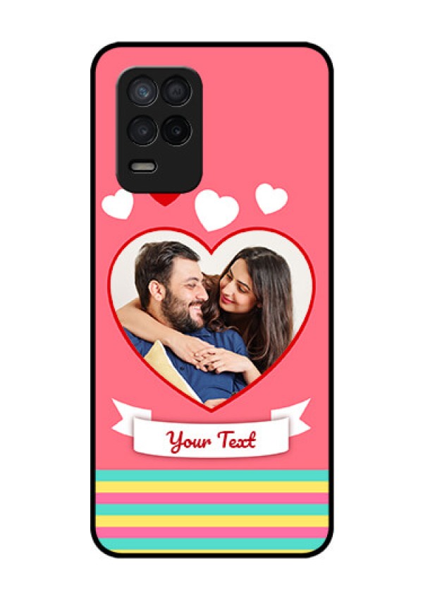 Realme 8 5G Photo Printing on Glass Case - Love Doodle Design