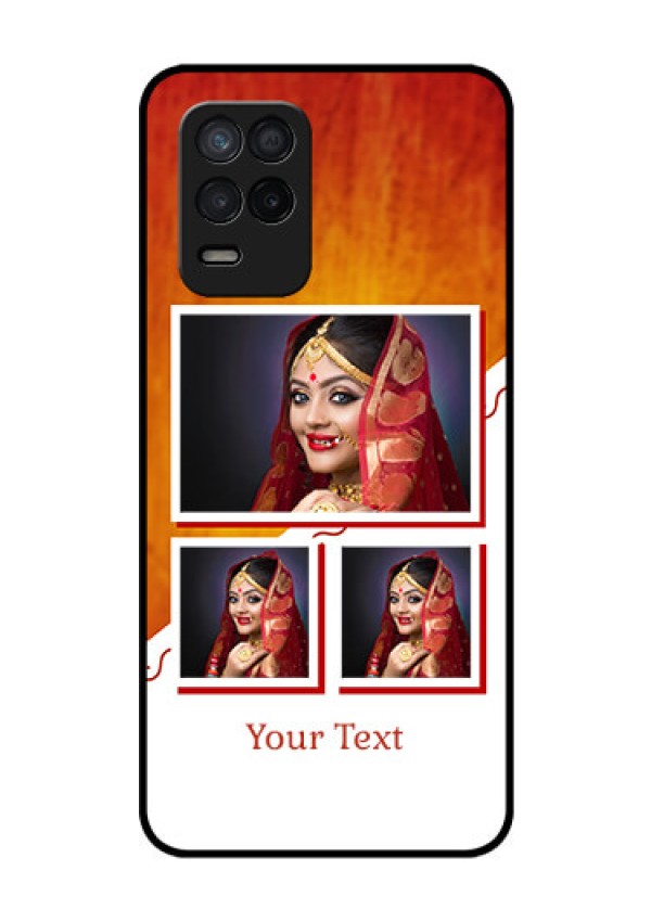 Realme 8 5G Custom Glass Phone Case - Wedding Memories Design 