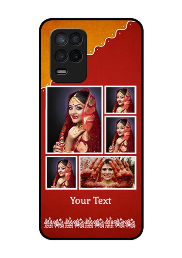 Realme 8 5G Personalized Glass Phone Case - Wedding Pic Upload Design