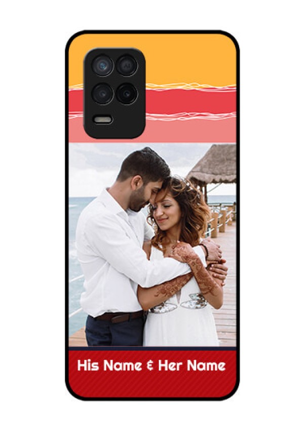 Realme 8 5G Custom Glass Mobile Case - Colorful Case Design