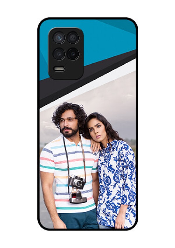 Realme 8 5G Photo Printing on Glass Case - Simple Pattern Photo Upload Design