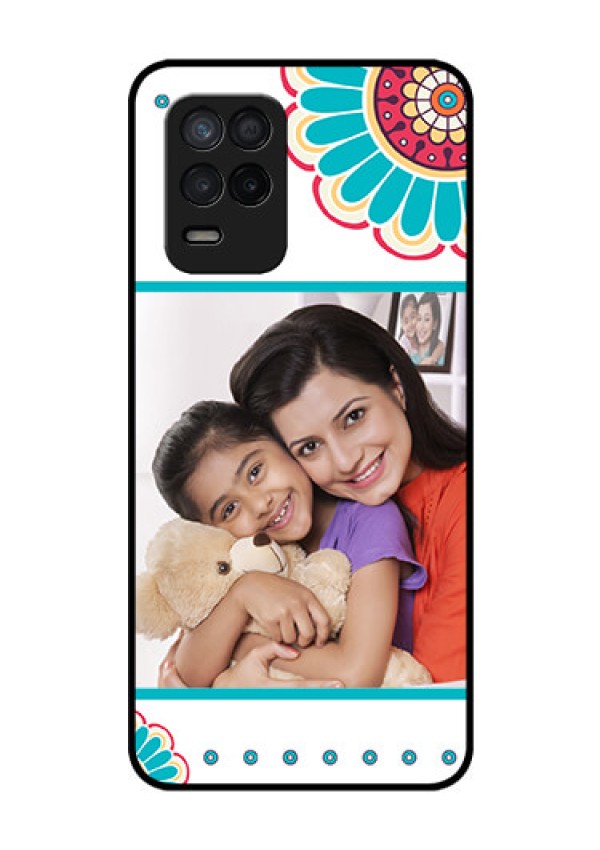 Realme 8 5G Custom Glass Phone Case - Flower Design