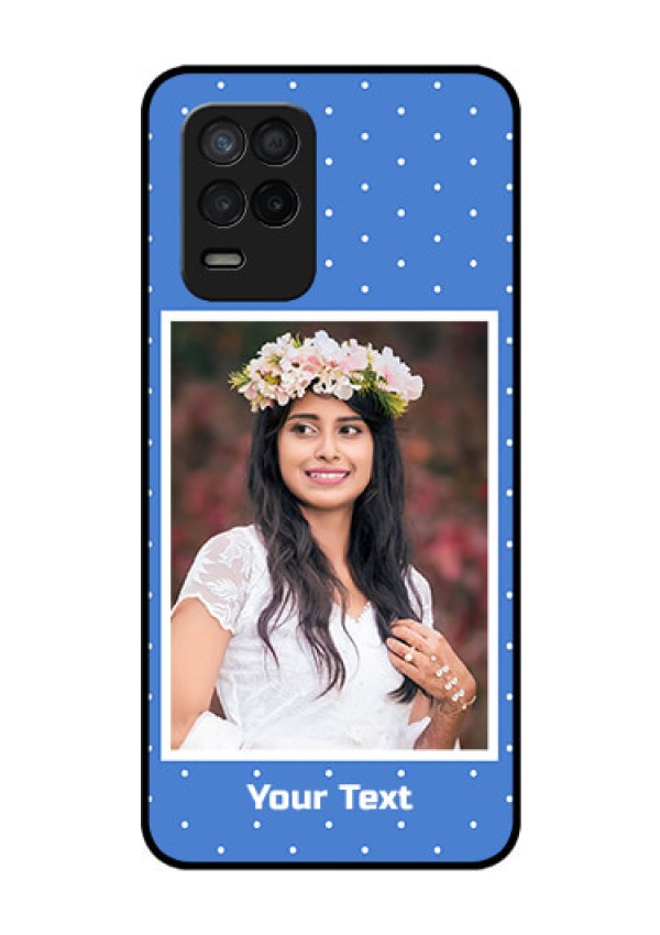 Realme 8 5G Photo Printing on Glass Case - Polka dots design
