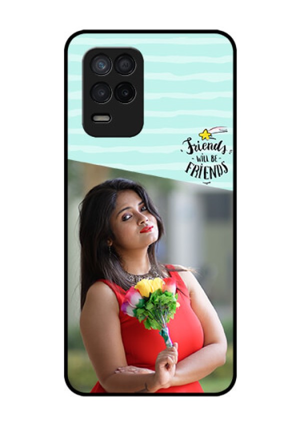 Realme 8 5G Custom Glass Phone Case - Friends Picture Icon Design
