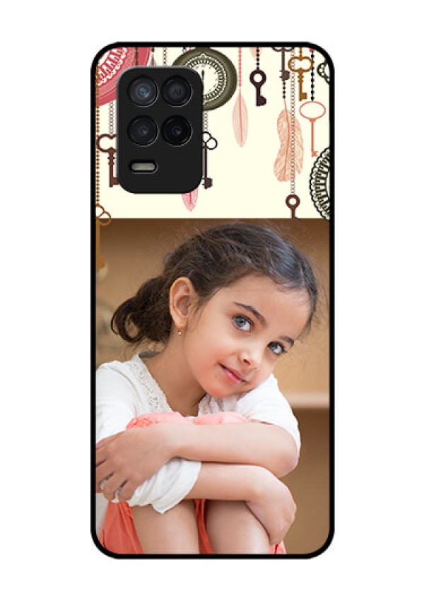 Realme 8 5G Custom Glass Mobile Case - Boho Style Design