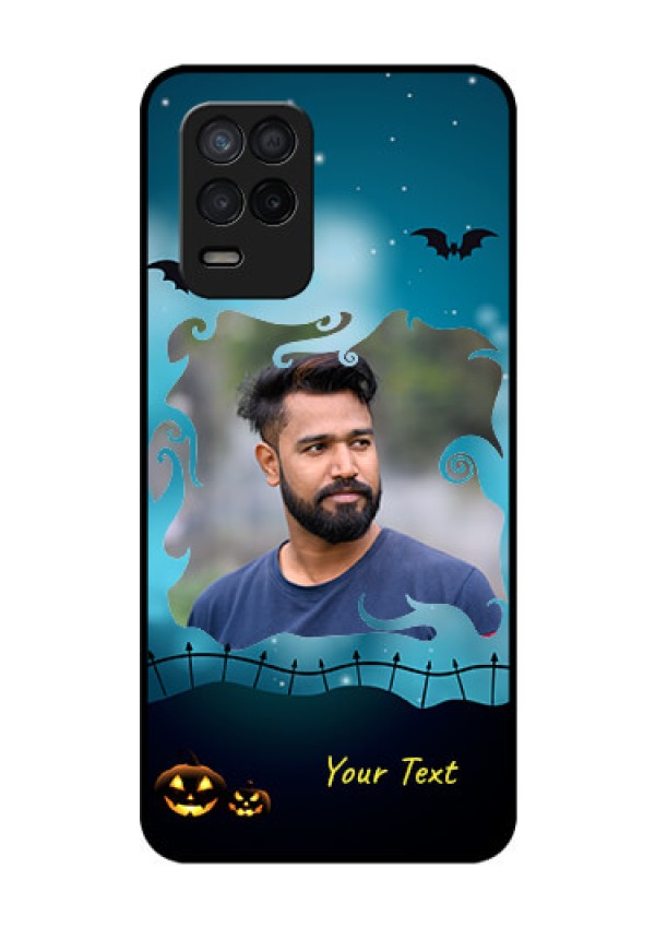 Realme 8 5G Custom Glass Phone Case - Halloween frame design