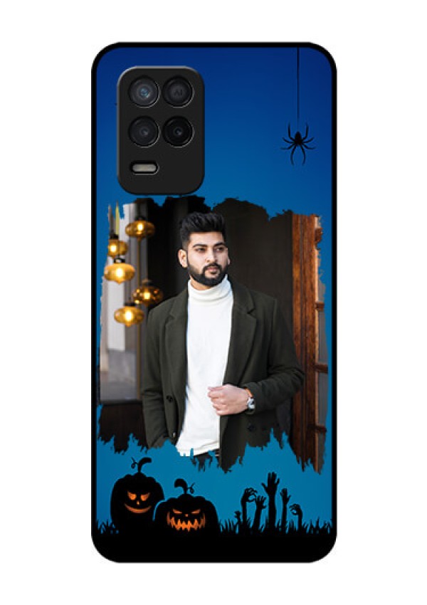 Realme 8 5G Photo Printing on Glass Case - with pro Halloween design 