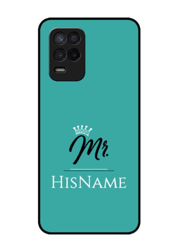 Realme 8 5G Custom Glass Phone Case Mr with Name