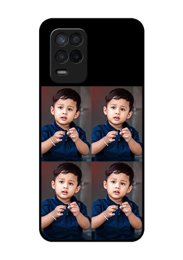 Realme 8 5G 4 Image Holder on Glass Mobile Cover