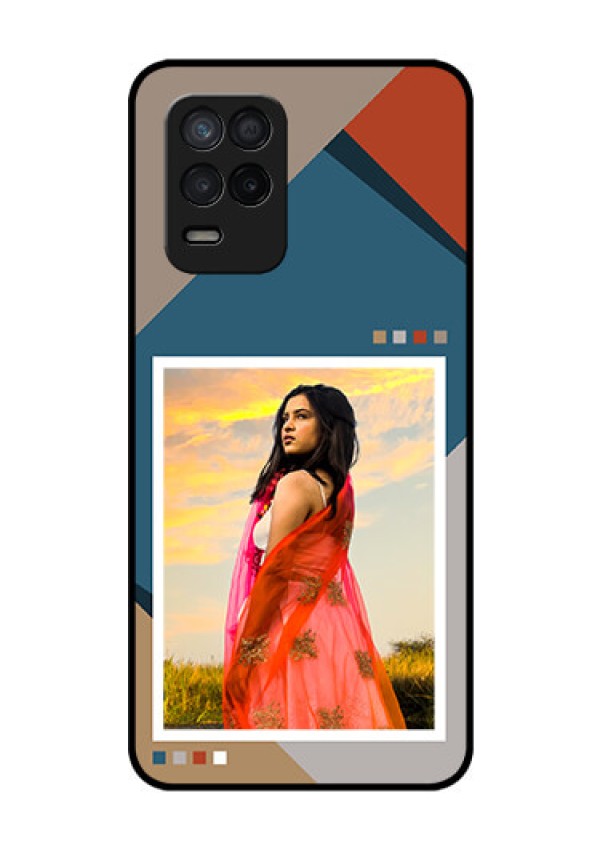 Realme 8 5G Personalized Glass Phone Case - Retro color pallet Design