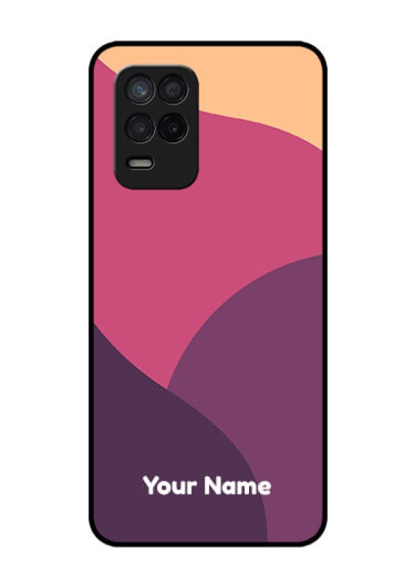 Realme 8 5G Custom Glass Phone Case - Mixed Multi-colour abstract art Design
