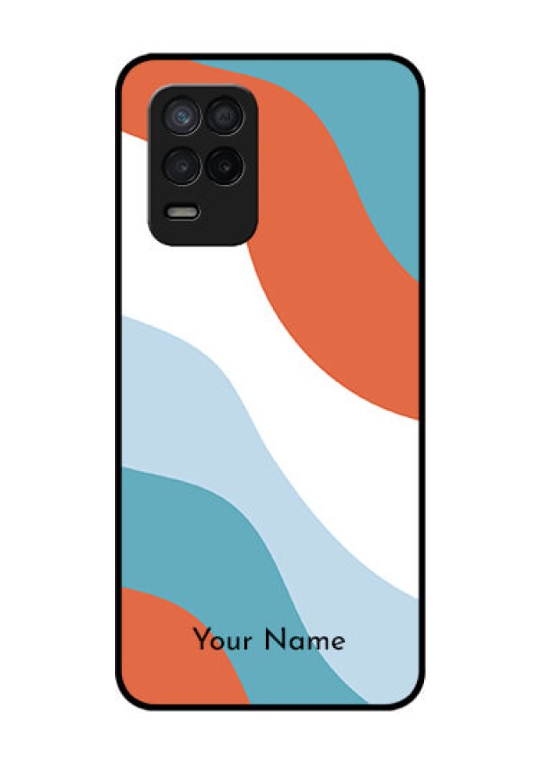 Realme 8 5G Custom Glass Mobile Case - coloured Waves Design