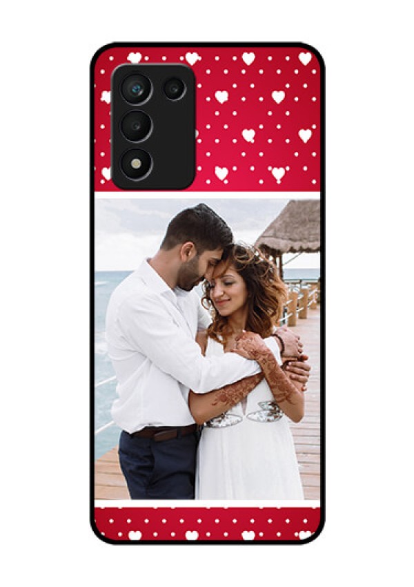 Realme 9 5G Speed Edition Photo Printing on Glass Case - Hearts Mobile Case Design