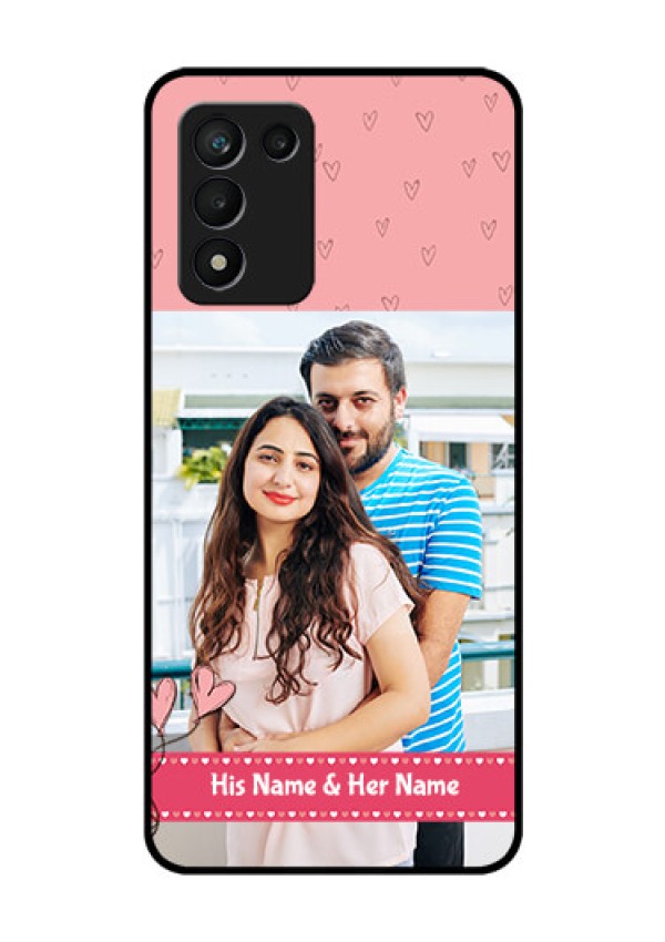 Realme 9 5G Speed Edition Personalized Glass Phone Case - Love Design Peach Color