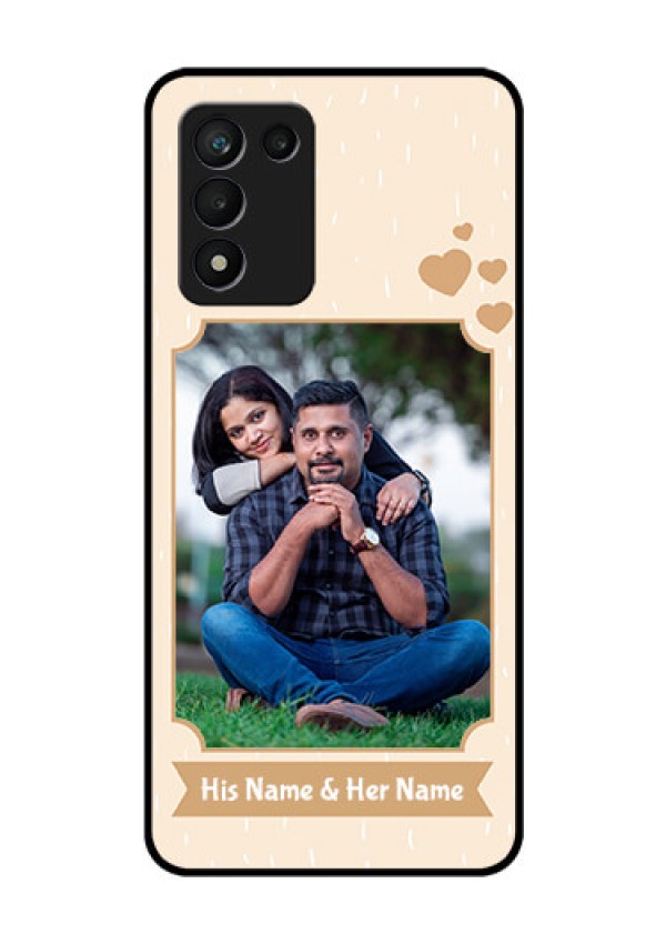 Realme 9 5G Speed Edition Custom Glass Phone Case - with confetti love design