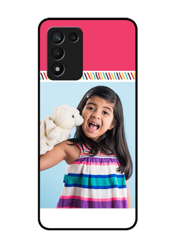 Realme 9 5G Speed Edition Personalized Glass Phone Case - Line art design