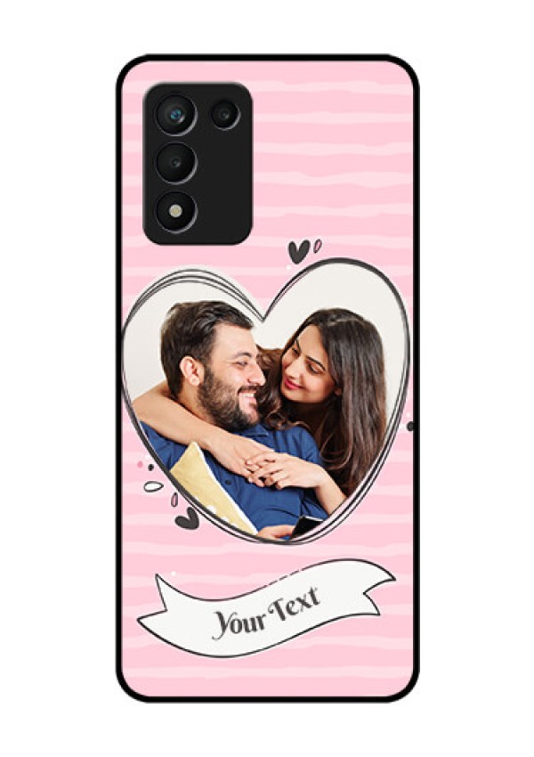 Realme 9 5G Speed Edition Custom Glass Phone Case - Vintage Heart Design