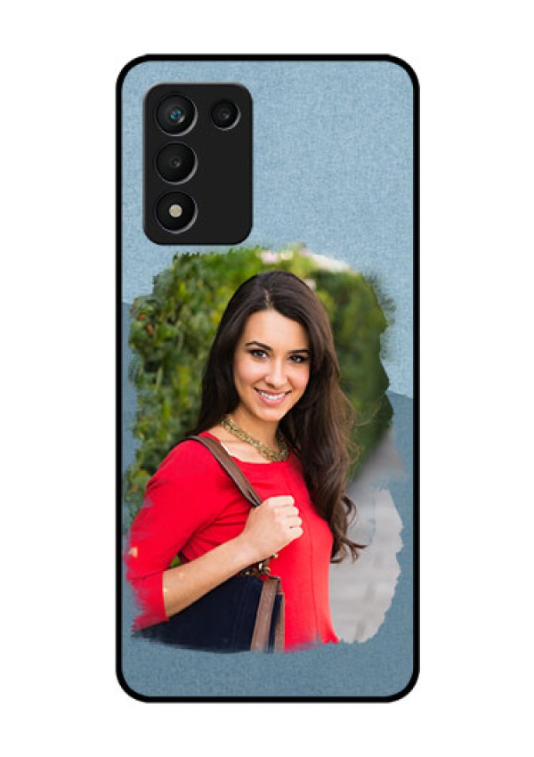 Realme 9 5G Speed Edition Custom Glass Mobile Case - Grunge Line Art Design