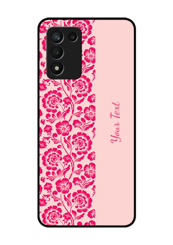 Realme 9 5G Speed Edition Custom Glass Phone Case - Attractive Floral Pattern Design