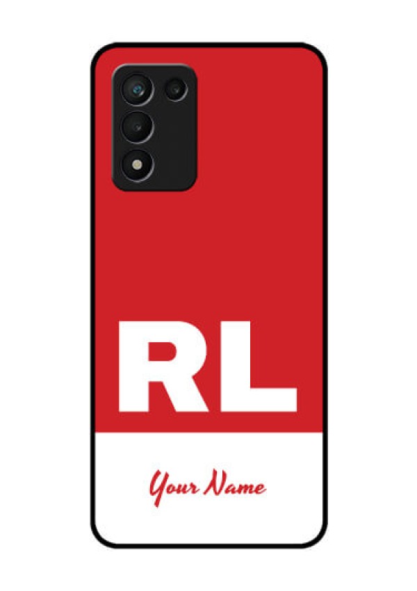 Realme 9 5G Speed Edition Personalized Glass Phone Case - dual tone custom text Design